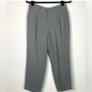 NWT Loft Gray Tapered Leg Petite Business Casual Pants 14p